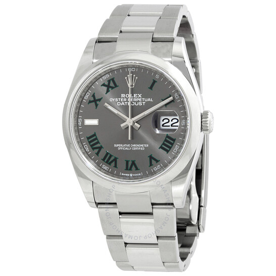 Rolex Datejust 36 Automatic Grey Dial Ladies Watch 126200GYRO