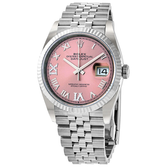 Rolex Datejust 36 Automatic Pink Diamond Dial Ladies Jubilee Watch 126234PRDJ