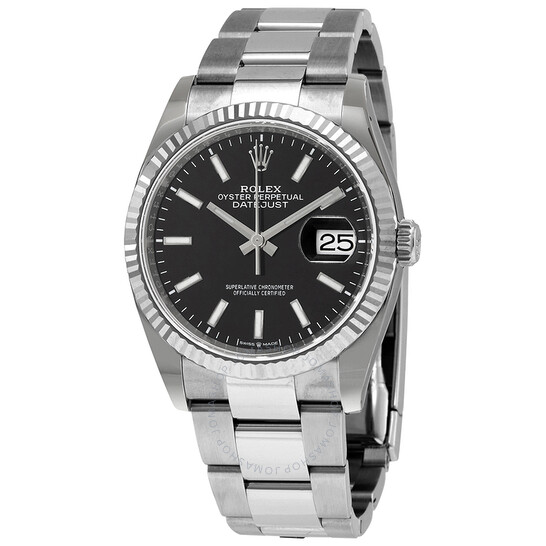 Rolex Datejust 36 Black Dial Automatic Men’s Oyster Watch 126234BKSO