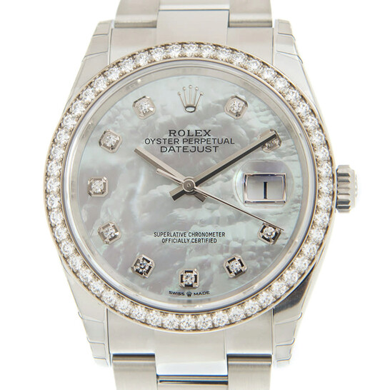 Rolex Datejust 36 Diamond Mother of Pearl Dial Unisex Watch 126284MDO