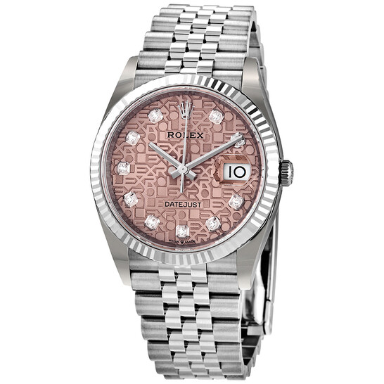 Rolex Datejust 36 Diamond Pink Jubilee Dial Ladies Watch 126234PJDJ