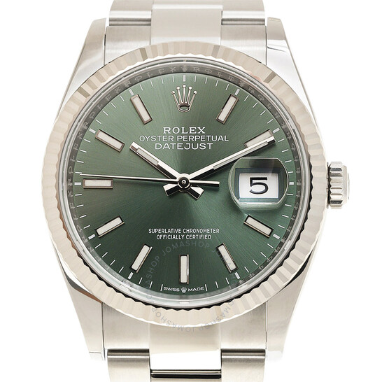 Rolex Datejust 36 Mint Green Dial Automatic Men’s Oyster Watch M126234-0052