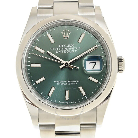 Rolex Datejust 36 Mint Green Dial Automatic Men’s Stainless Steel Oyster Watch M126200-0024