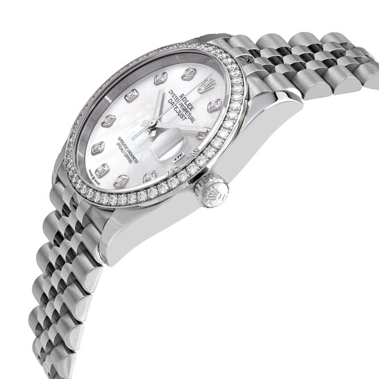 Rolex Datejust 36 Mother of Pearl Diamond Dial Automatic Unisex Jubilee Watch 126284MDJ