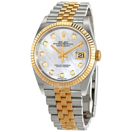 Rolex Datejust 36 Mother of Pearl Diamond Dial Men’s Watch 126233MDJ