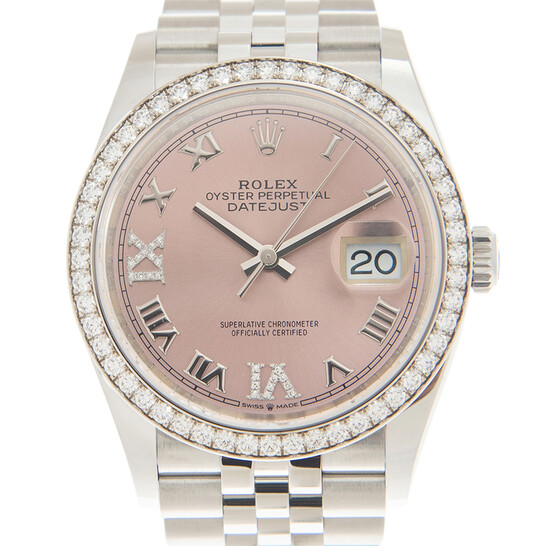 Rolex Datejust 36 Pink Diamond Dial Automatic Unisex Jubilee Watch 126284PRDJ