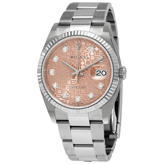 Rolex Datejust 36 Pink Jubilee Diamond Dial Automatic Men’s Oyster Watch 126234PJDO