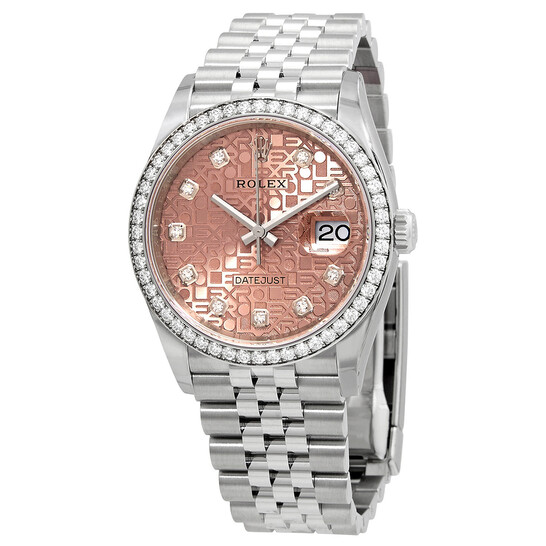 Rolex Datejust 36 Pink Jubilee Diamond Dial Automatic Unisex Watch 126284PJDJ