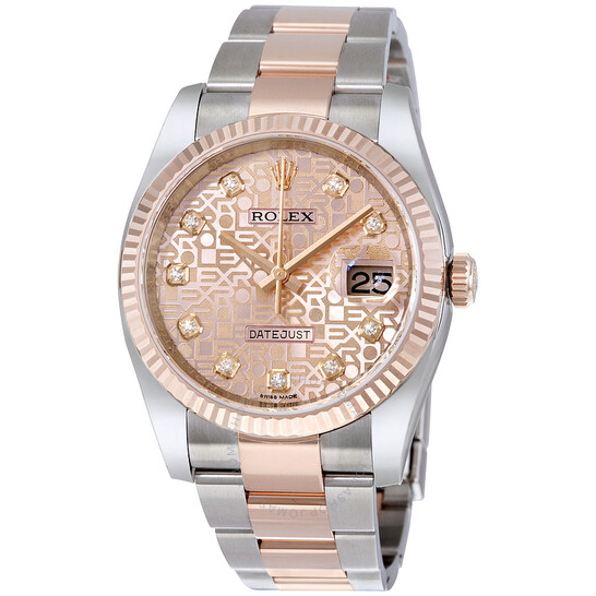 Rolex Datejust 36 Pink Jubilee Steel and 18K Everose Gold Oyster Men’s  Watch 116231PJDO