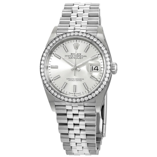 Rolex Datejust 36 Silver Dial Automatic Unisex Jubilee Watch 126284SSJ