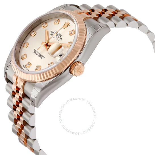 Rolex Datejust 36 Silver Dial Stainless Steel and 18K Everose Gold Jubilee Bracelet Automatic Men’s Watch 116231SDJ