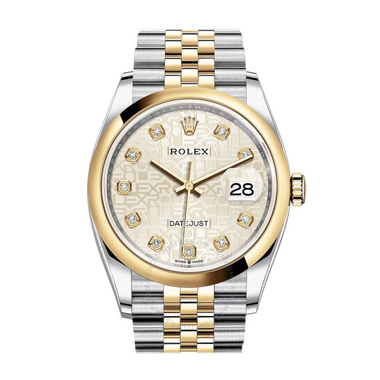 Rolex Datejust 36 Silver Jubilee Dial Automatic Men’s Steel and 18k Yellow Gold Jubilee Watch 126203SJDJ