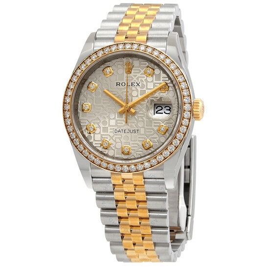 Rolex Datejust 36 Silver Jubilee Diamond Dial Men’s Steel and 18kt Yellow Gold Jubilee Watch 126283SJDJ