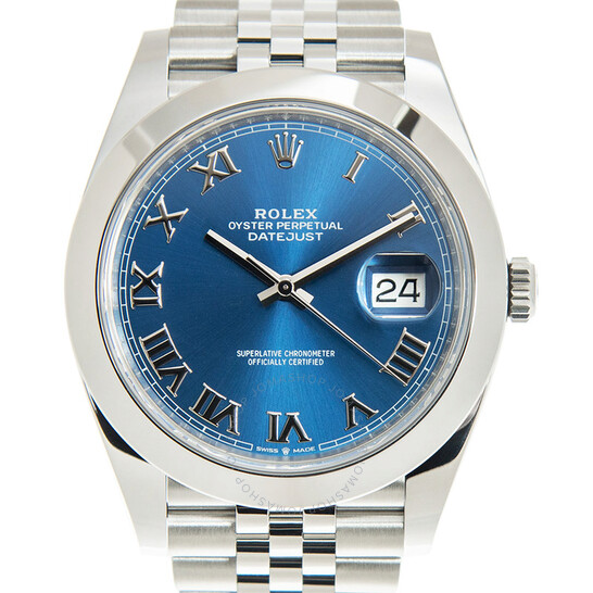 Rolex Datejust 41 Automatic Blue Dial Men’s Jubilee Watch 126300BLRJ