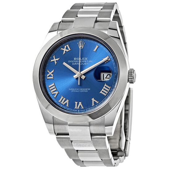 Rolex Datejust 41 Automatic Blue Dial Stainless Steel Men’s Watch 126300 0017