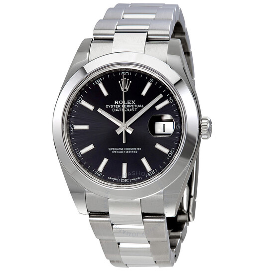 Rolex Datejust 41 Black Dial Automatic Stainless Steel Men’s Watch 126300BKSO