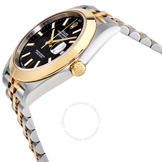 Rolex Datejust 41 Black Dial Steel and 18K Yellow Gold Jubilee Bracelet Men’s Watch 126303BKSJ