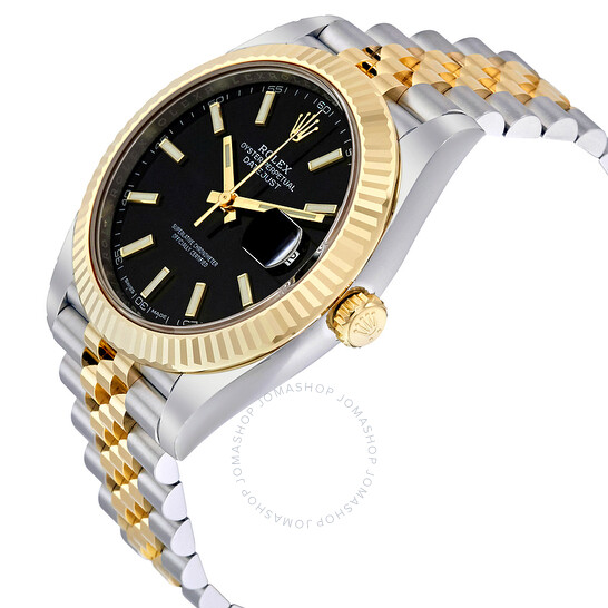 Rolex Datejust 41 Black Dial Steel and 18K Yellow Gold Jubilee Men’s Watch 126333BKSJ