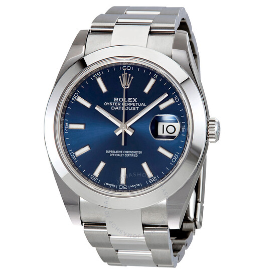 Rolex Datejust 41 Blue Dial Stainless Steel Men’s Watch 126300BLSO