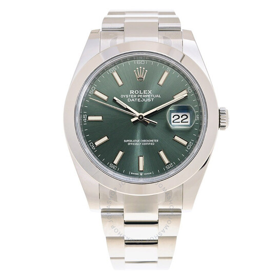 Rolex Datejust 41 Mint Green Dial Automatic Men’s Oyster Watch M126300-0019