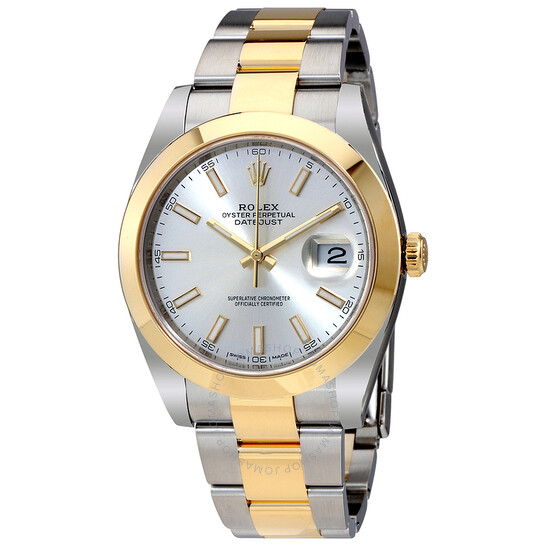 Rolex Datejust 41 Silver Dial Steel and 18K Yellow Gold Oyster Bracelet Men’s Watch 126303SSO