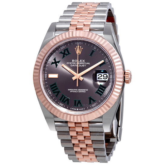 Rolex Datejust 41 Slate Dial Automatic Men’s Steel and 18k Everose Gold Jubilee Watch 126331GYRJ