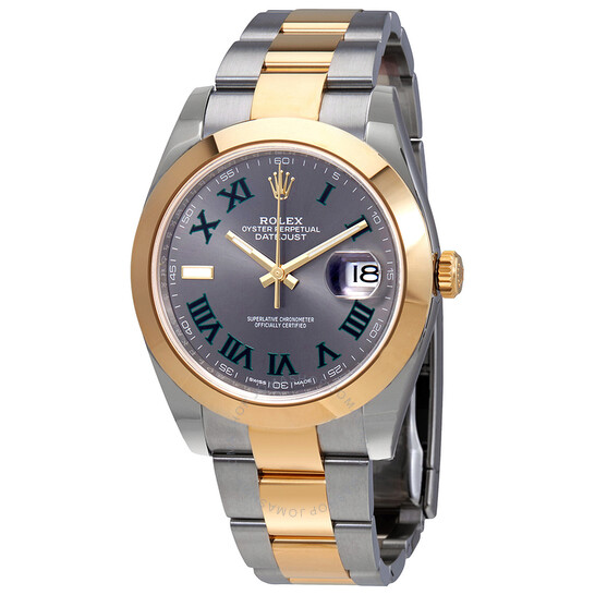 Rolex Datejust 41 Slate Dial Automatic Men’s Steel and 18kt Yellow Gold Oyster Watch 126303GYRO