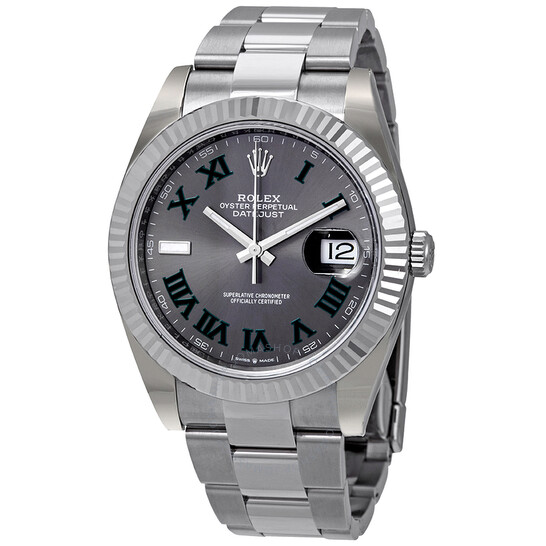 Rolex Datejust 41 Slate Dial Automatic Men’s Steel and White Gold Oyster Watch 126334GYRO