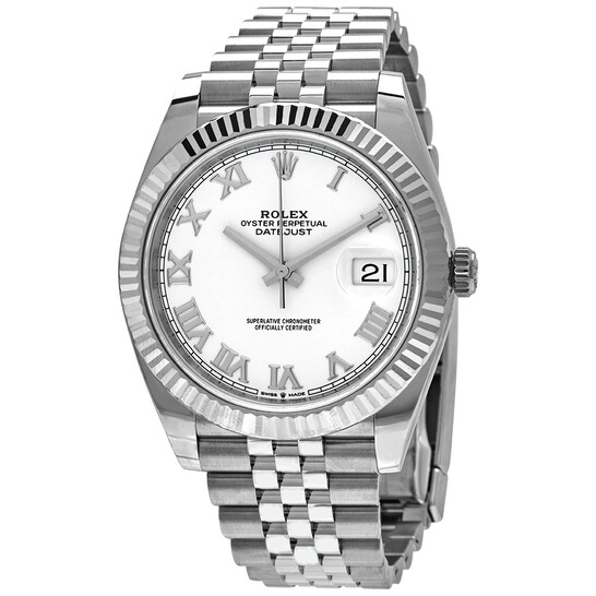 Rolex Datejust 41 White Dial Automatic Men’s Jubilee Watch 126334WRJ