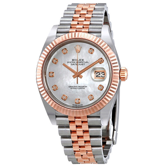 Rolex Datejust Automatic Diamond Men’s Steel and 18ct Everose Gold Jubilee Watch 126331MDJ