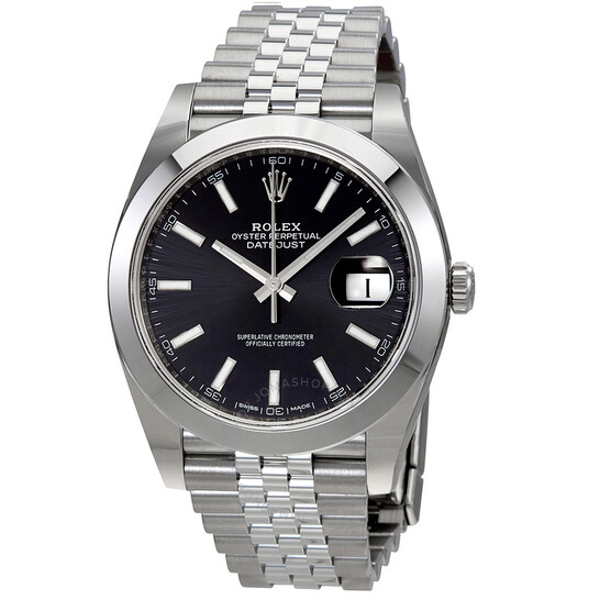 Rolex Datejust Black Dial Automatic Men’s Jubilee Watch 126300BKSJ