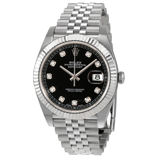 Rolex Datejust Black Diamond Dial Automatic Men’s Jubilee Watch 126334BKDJ