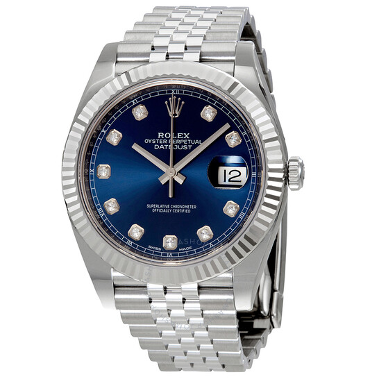 Rolex Datejust Blue Diamond Dial Automatic Men’s Jubilee Watch 126334BLDJ