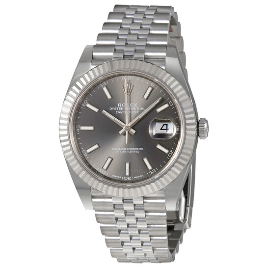 Rolex Datejust Dark Rhodium Dial Automatic Men’s Jubilee Watch 126334RSJ