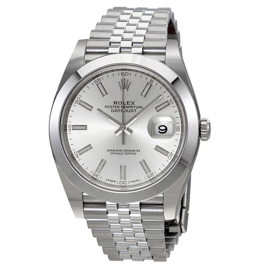 Rolex Datejust Silver Dial Automatic Men’s Jubilee Watch 126300SSJ