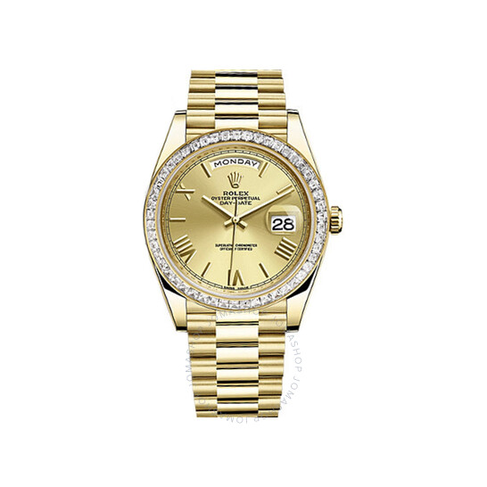 Rolex Day Date 40 Automatic Champagne Dial Men’s 18kt Yellow Gold President Watch 228398CRP