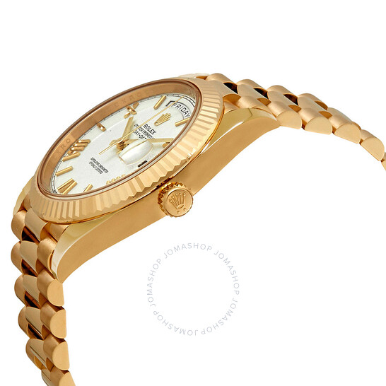 Rolex Day-Date 40 Automatic White Dial Men’s 18kt Yellow Gold President Watch 228238WRP