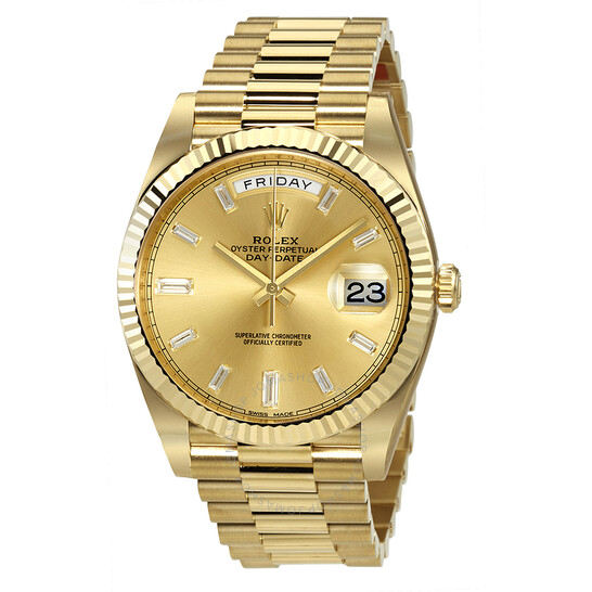 Rolex Day-Date 40 Champagne Dial 18K Yellow Gold President Automatic Men’s Watch 228238CDP