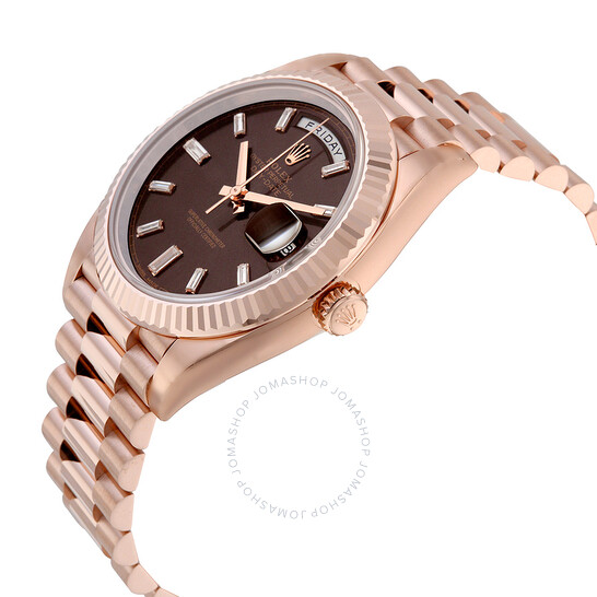 Rolex Day-Date 40 Chocolate Dial 18K Everose Gold President Automatic Men’s Watch 228235CHDP