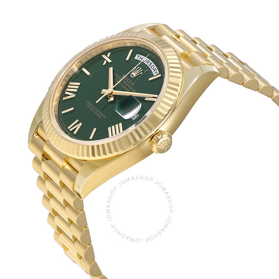 Rolex Day-Date 40 Green Dial Men’s 18kt Yellow Gold Rolex President Watch M228238-0061