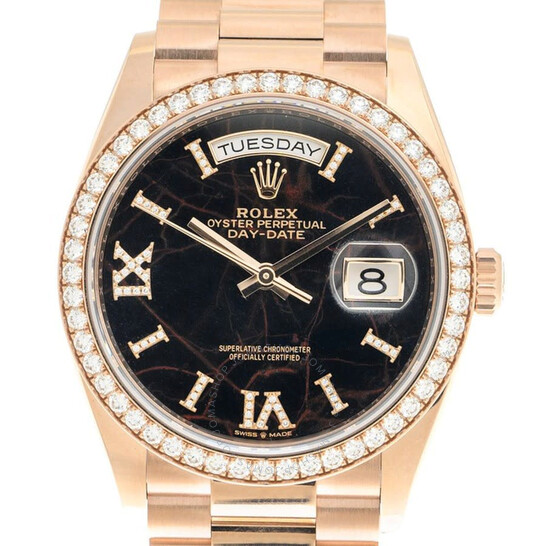 Rolex Day Date Automatic Chronometer Diamond Ladies Watch 128345