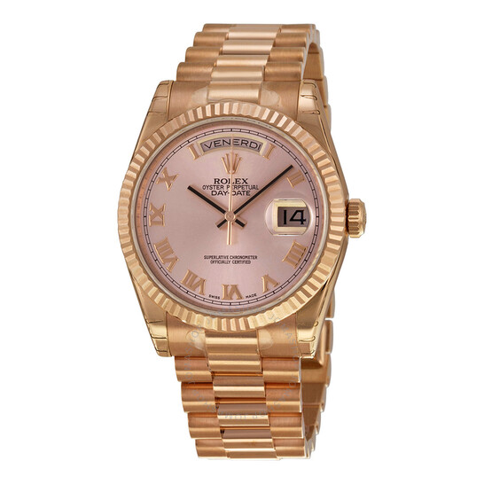 Rolex Day-Date Champagne Dial 18K Everose Gold President Automatic Men’s Watch 118235CRP