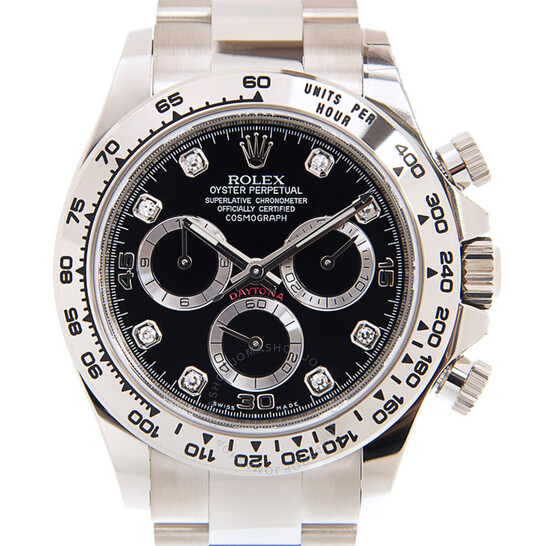 Rolex Daytona Chronograph Automatic Chronometer Diamond Black Dial Men’s Watch 116509-0055