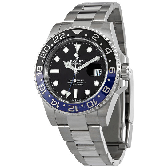 Rolex GMT-Master II Automatic Black Dial Batman Bezel Men’s Watch 126710BKBLSO