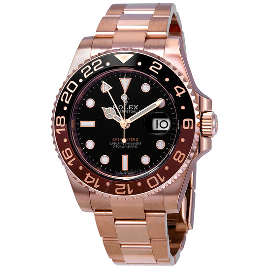 Rolex GMT-Master II Automatic Men’s 18kt Everose Gold Oyster Root Beer Bezel Watch 126715BKSO