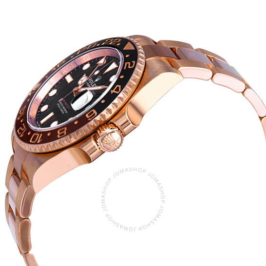 Rolex GMT-Master II Automatic Men’s 18kt Everose Gold Oyster Root Beer Bezel Watch 126715BKSO