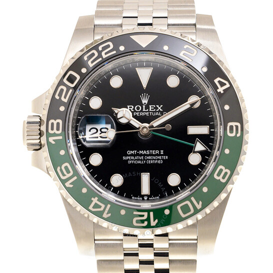 Rolex GMT-Master II Lefty Automatic Black Dial Men’s Jubilee Sprite Bezel Watch M126720VTNR-0002