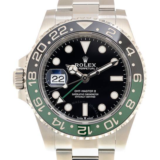 Rolex GMT-Master II Lefty Automatic Black Dial Sprite Bezel Men’s Watch 126720vtnr-0001