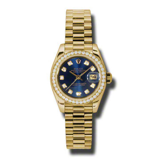 Rolex Lady-Datejust 26 Champagne Dial 18K Rose Gold President Automatic Ladies Watch 179175CDP