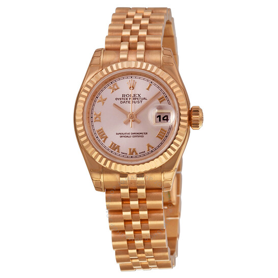 Rolex Lady Datejust 26 Champagne Dial 18K Pink Gold Jubilee Bracelet Automatic Watch 179175CRJ